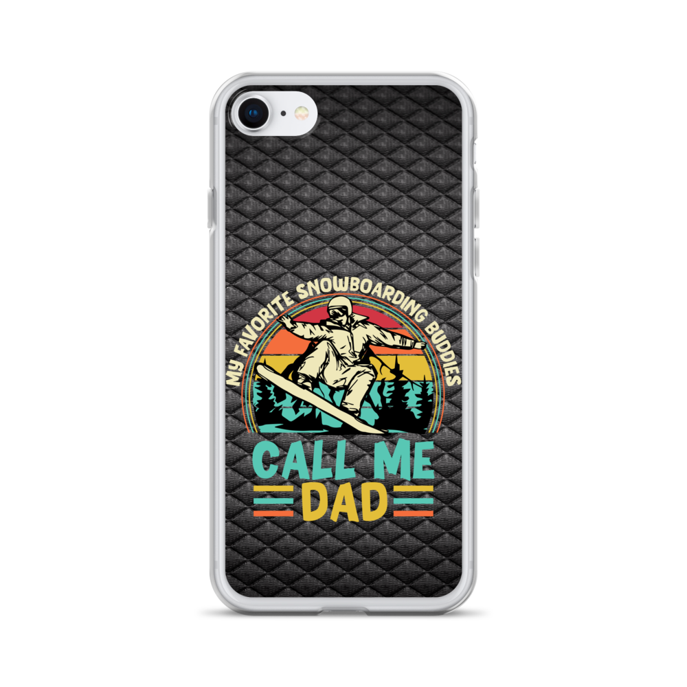 My Favorite Snowboarding Buddies Call Me Dad Clear Case for iPhone®