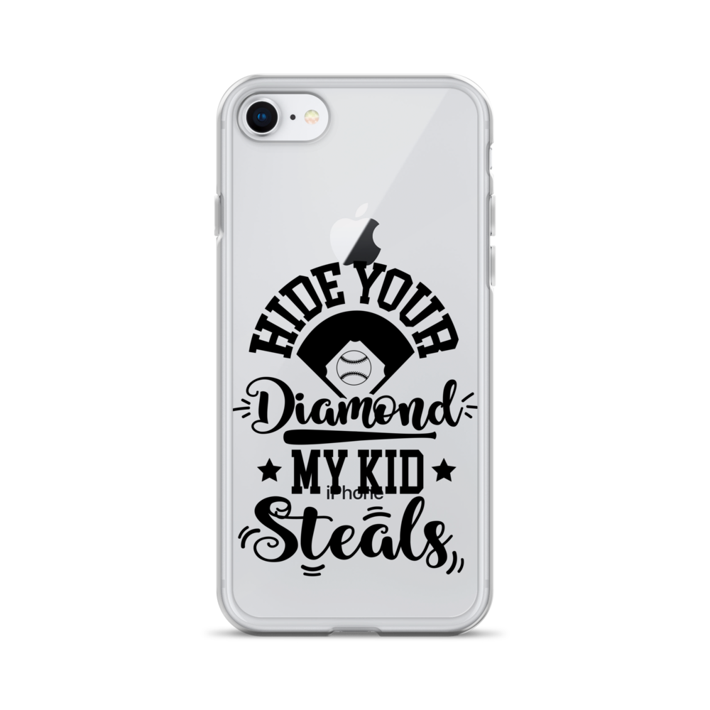 Hide Your Diamond My Kid Steals Clear Case for iPhone®