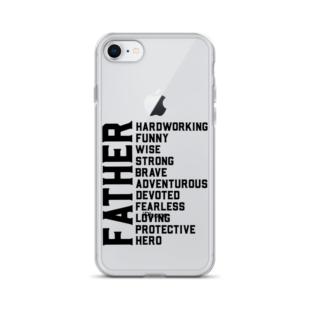 Father Hardworking funny Wise Strong Clear Case for iPhone®