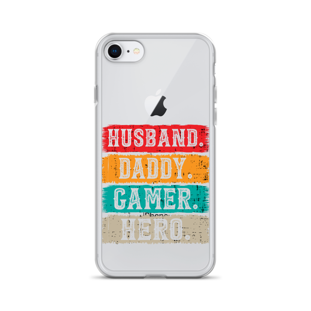 Husband, Daddy, Gamer, Hero Clear Case for iPhone®