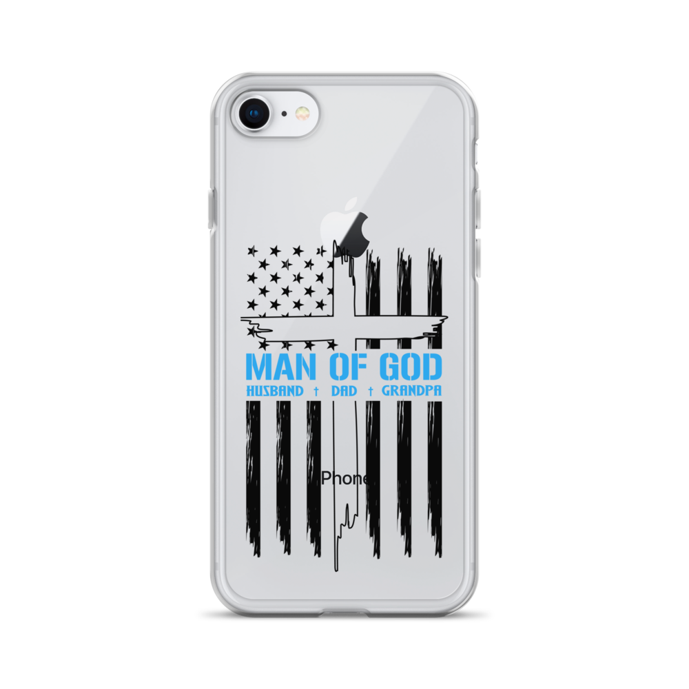 Man Of God Husband Dad Grandpa Clear Case for iPhone®