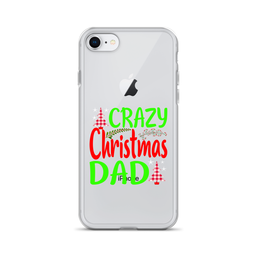 Crazy Christmas Dad Clear Case for iPhone®