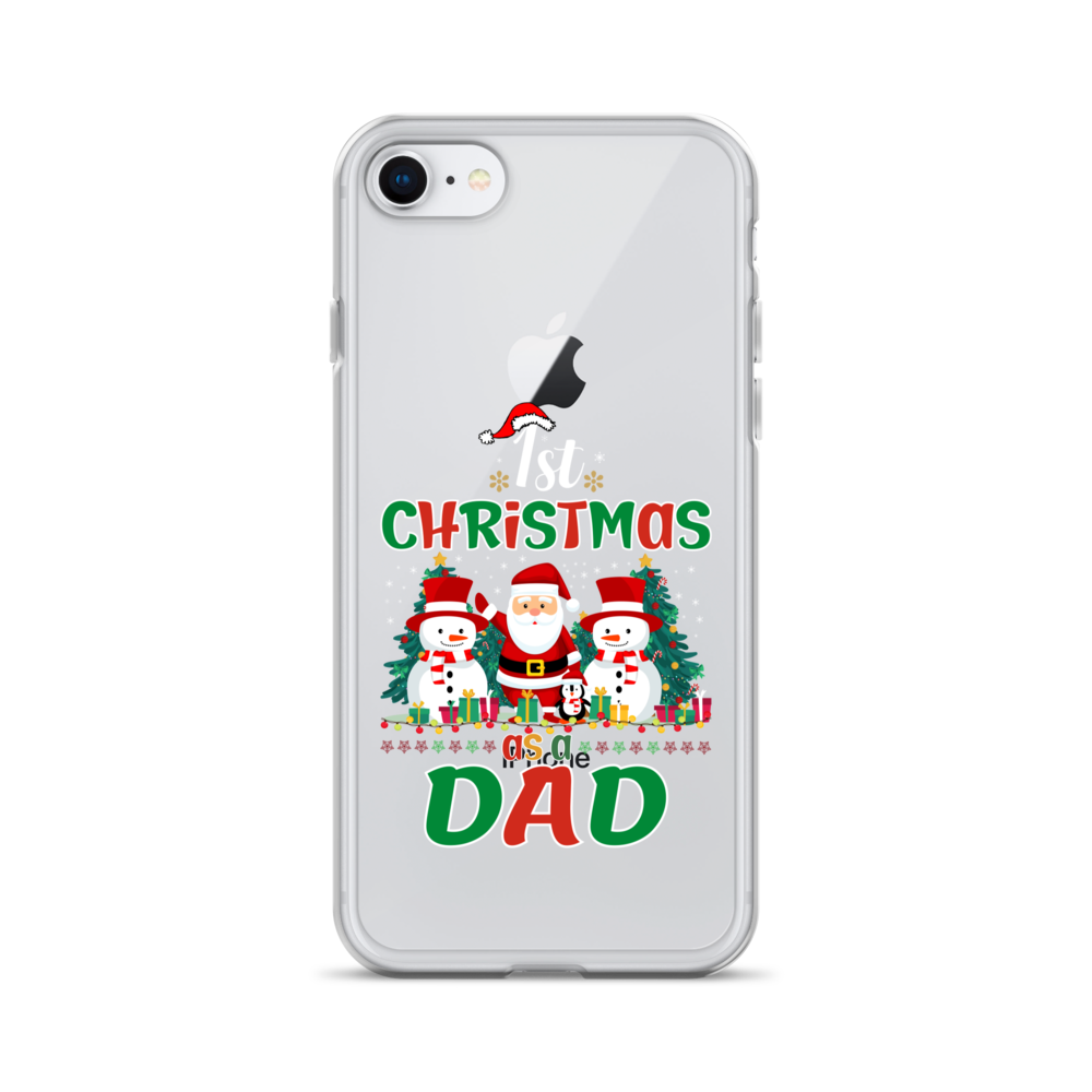 1st Christmas As A Dad Clear Case for iPhone®