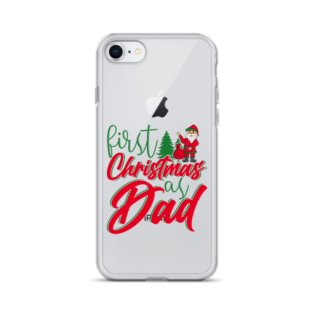 First Christmas As Dad Clear Case for iPhone®