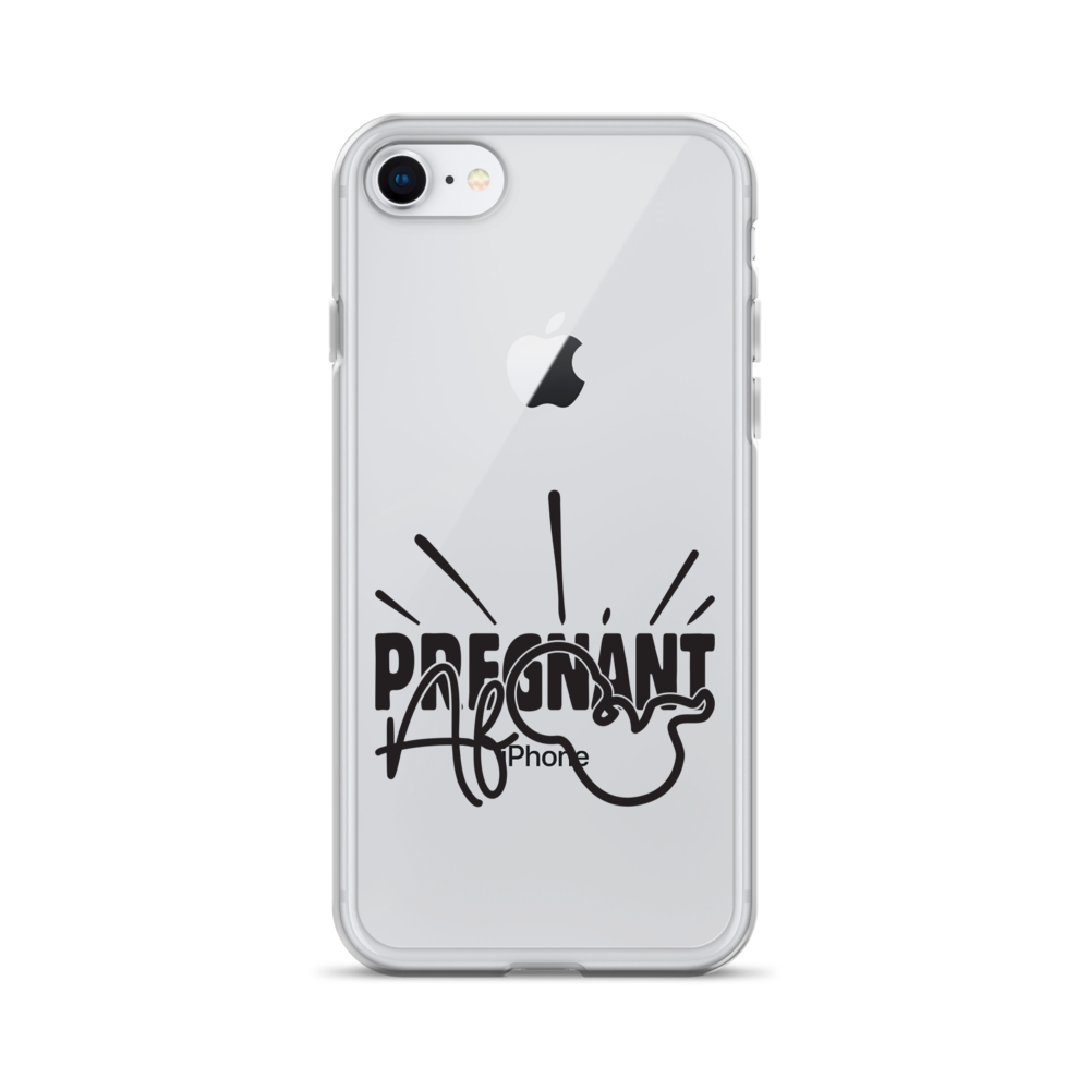 Pregnant AF Clear Case for iPhone®