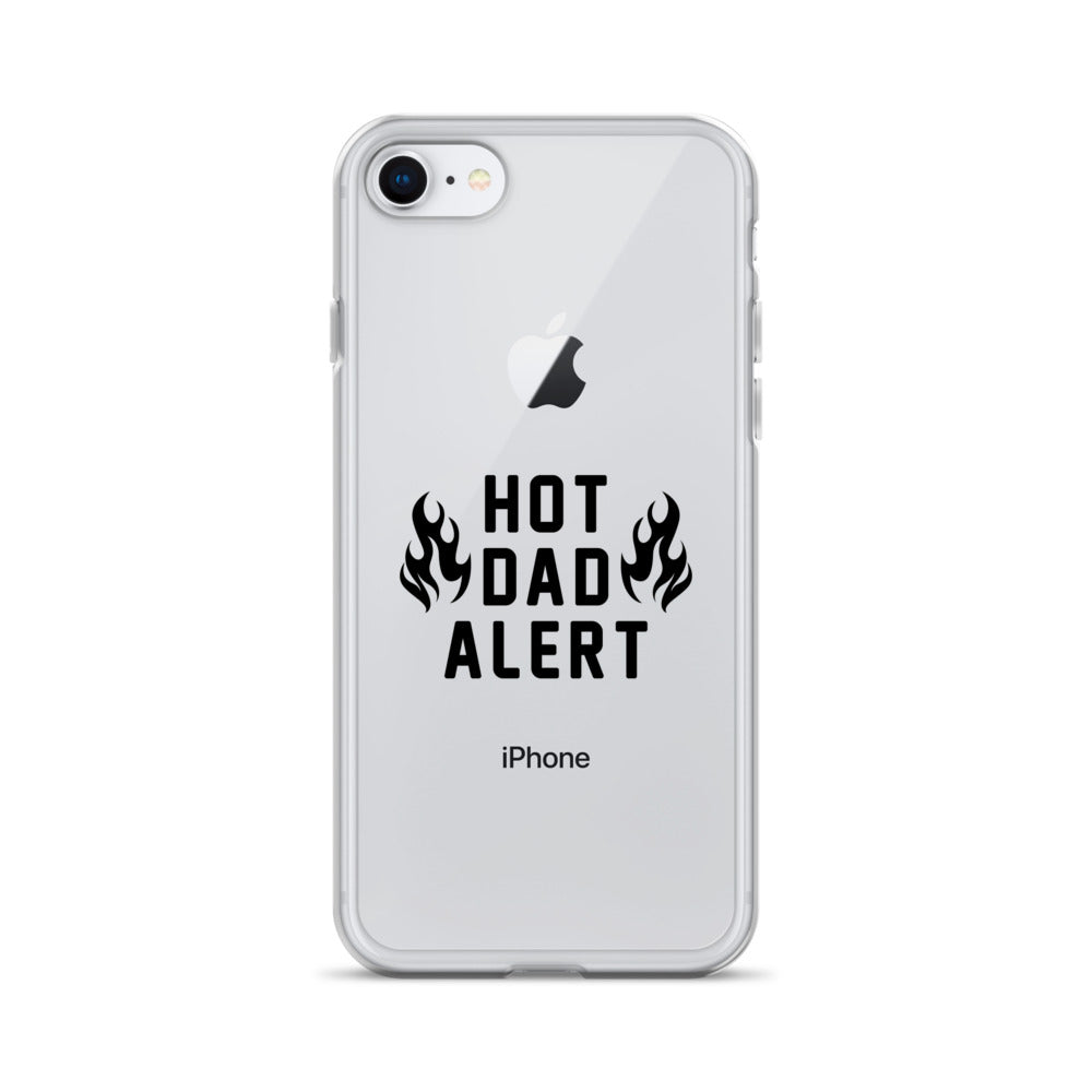 Hot Dad Alert Clear Case for iPhone®