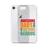 Awesome Dads Tattoos Beards Clear Case for iPhone®