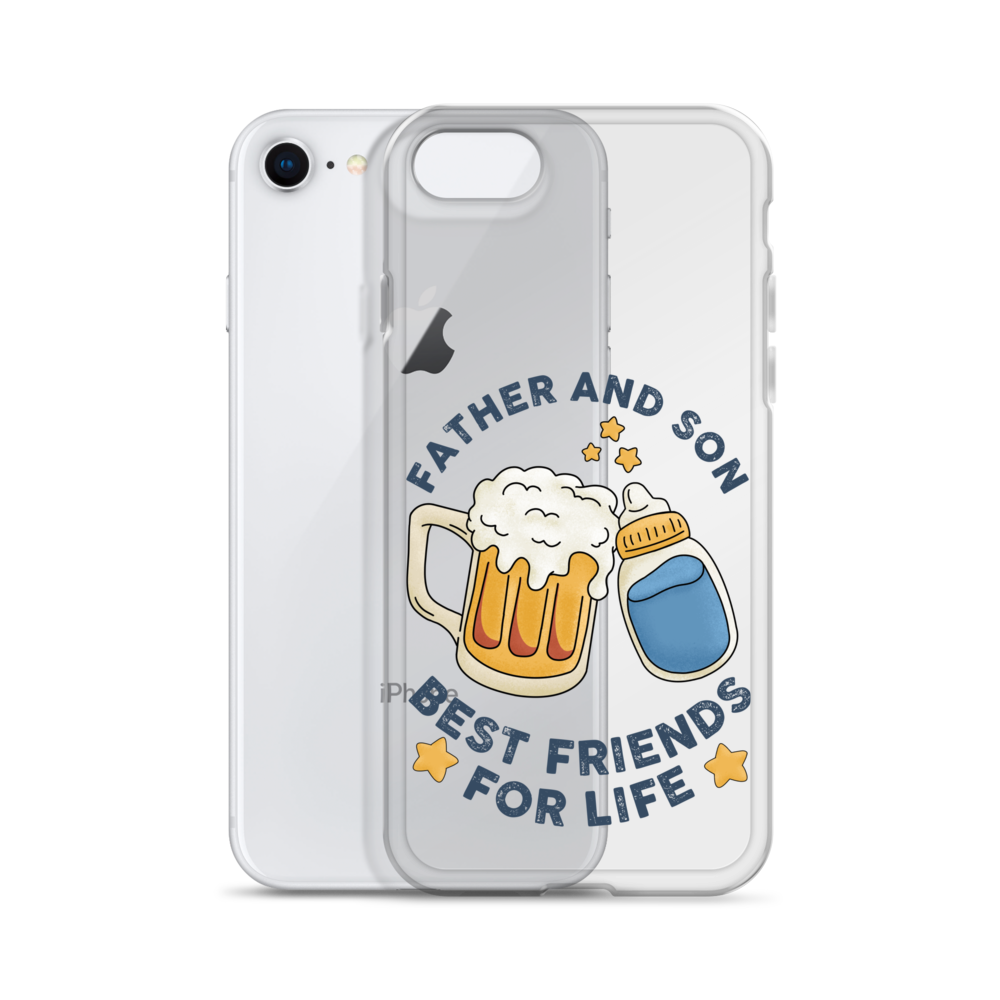 Father And Son Best Friends For Life Clear Case for iPhone®