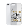 Father And Daughter Tide By Hand Heart To Heart Clear Case for iPhone®