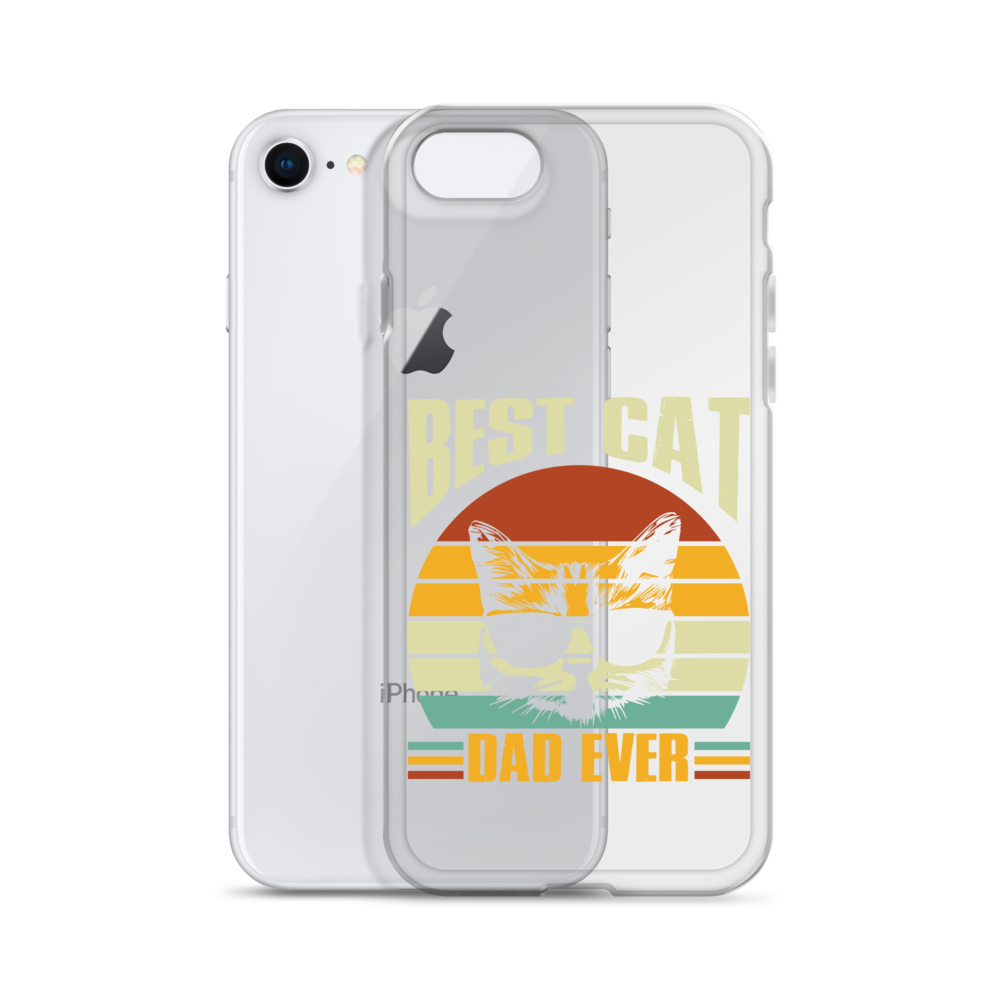 Best Cat Dad Ever Clear Case for iPhone®