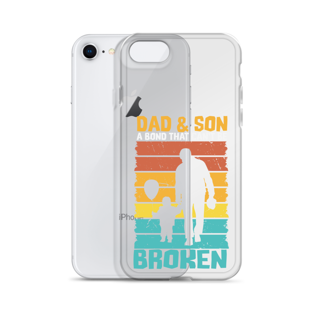 Dad And Son A Bond that can't Be Broken Clear Case for iPhone®