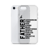 Father Hardworking funny Wise Strong Clear Case for iPhone®