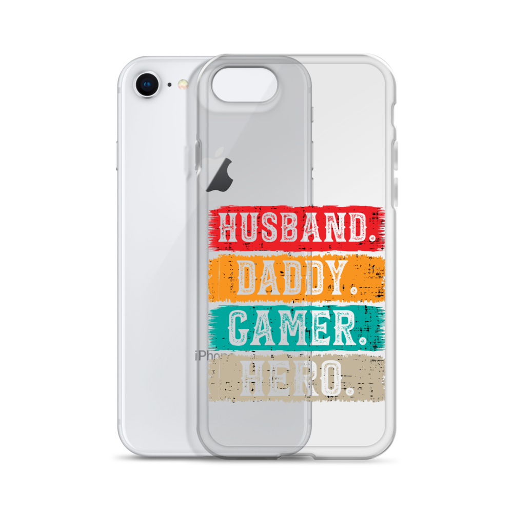 Husband, Daddy, Gamer, Hero Clear Case for iPhone®