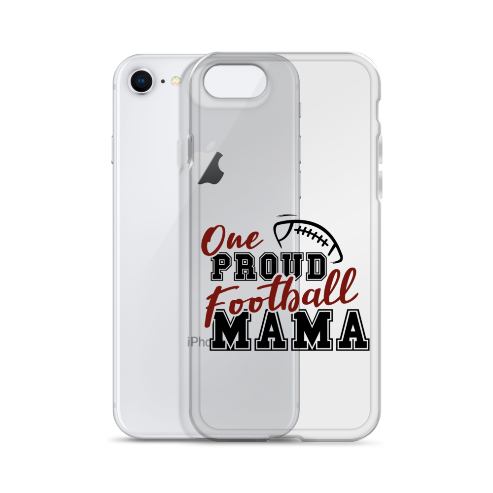 One Proud Football Mom Clear Case for iPhone®