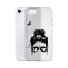 Bad Mom Messy Bun Clear Case for iPhone®