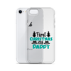 First Christmas As Daddy Clear Case for iPhone®