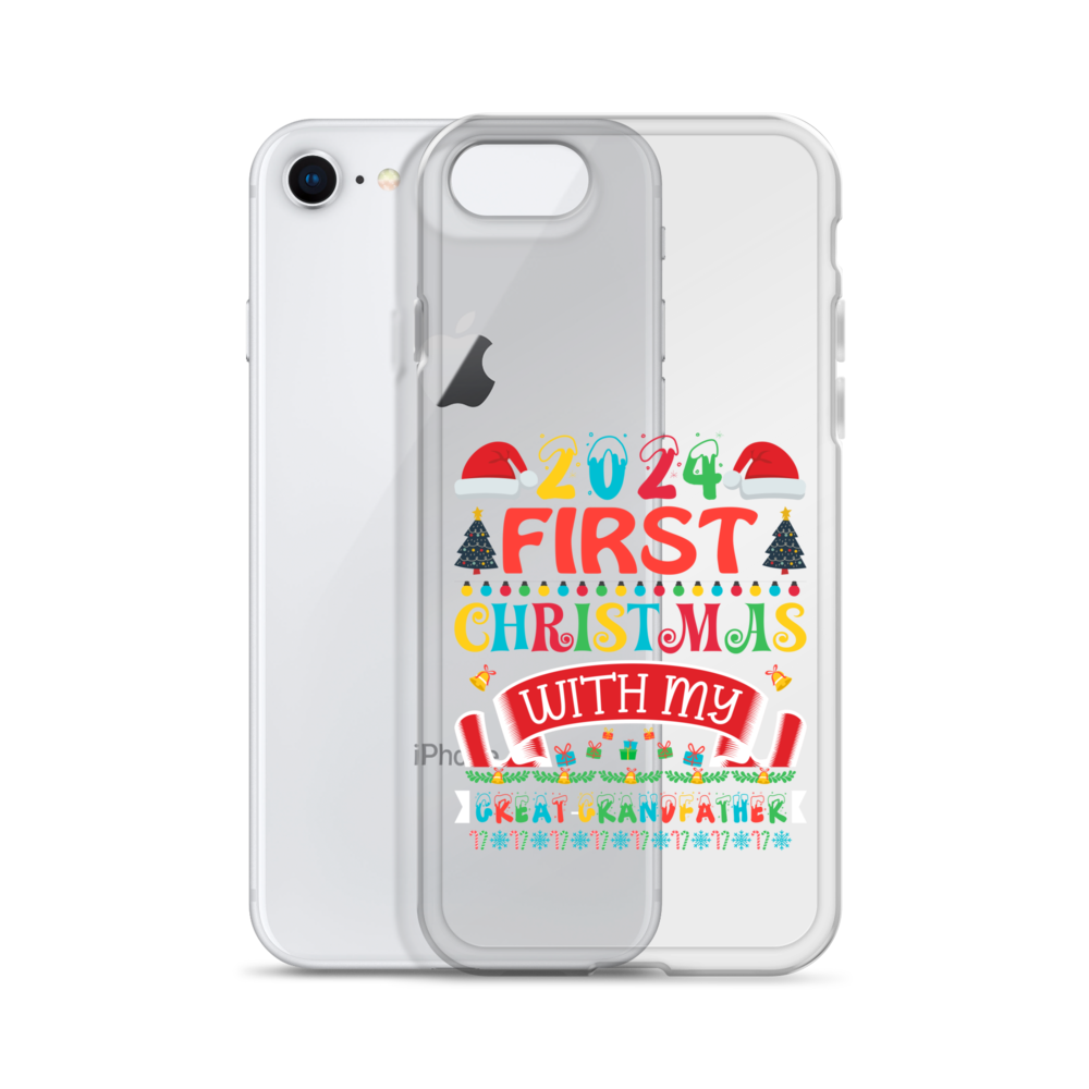 2024 My First Christmas With My Great Grandfather Clear Case for iPhone®