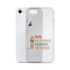 Papa, Bald Head, Bearded, Tattooed Clear Case for iPhone®