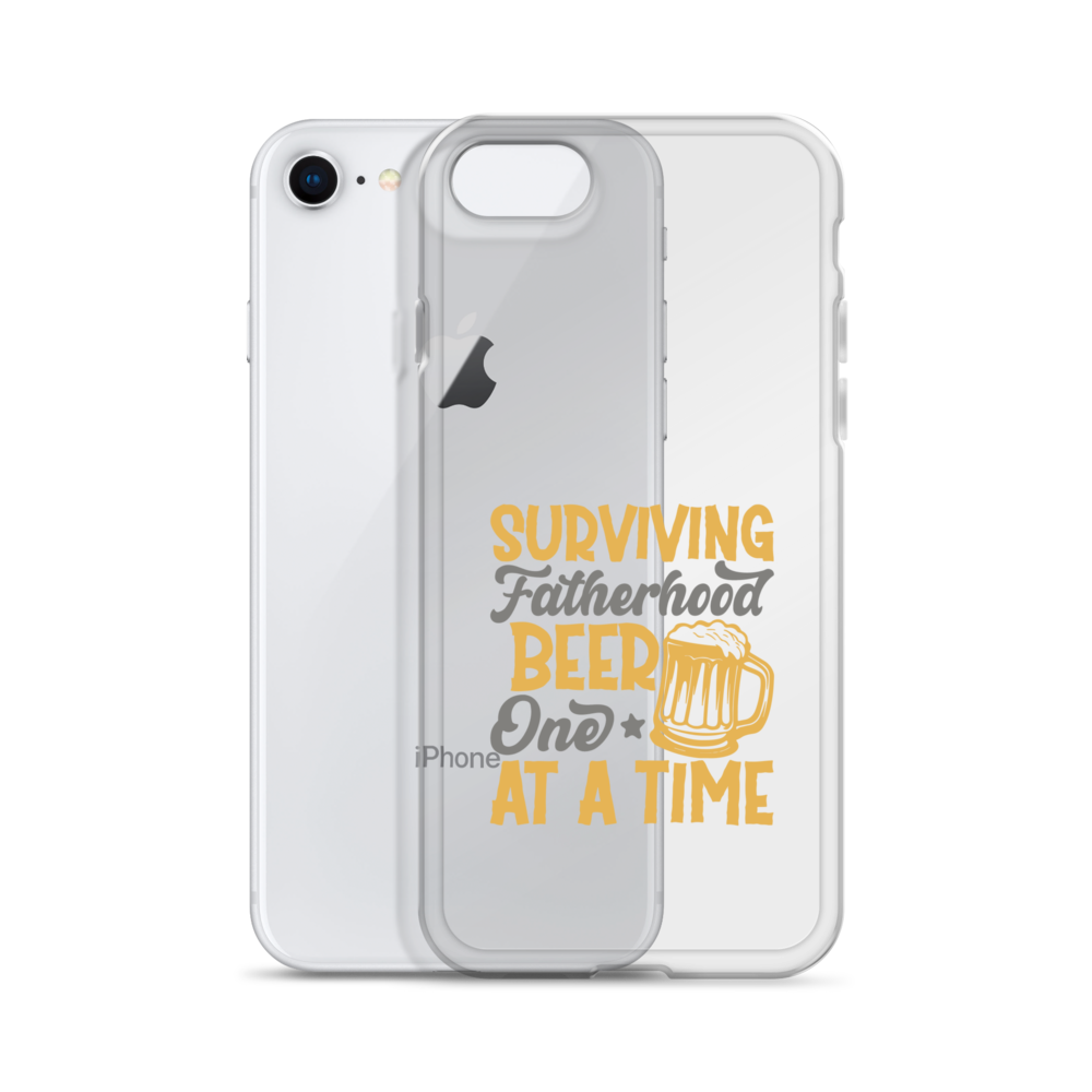 Surviving Fatherhood One Beer At A time Clear Case for iPhone®