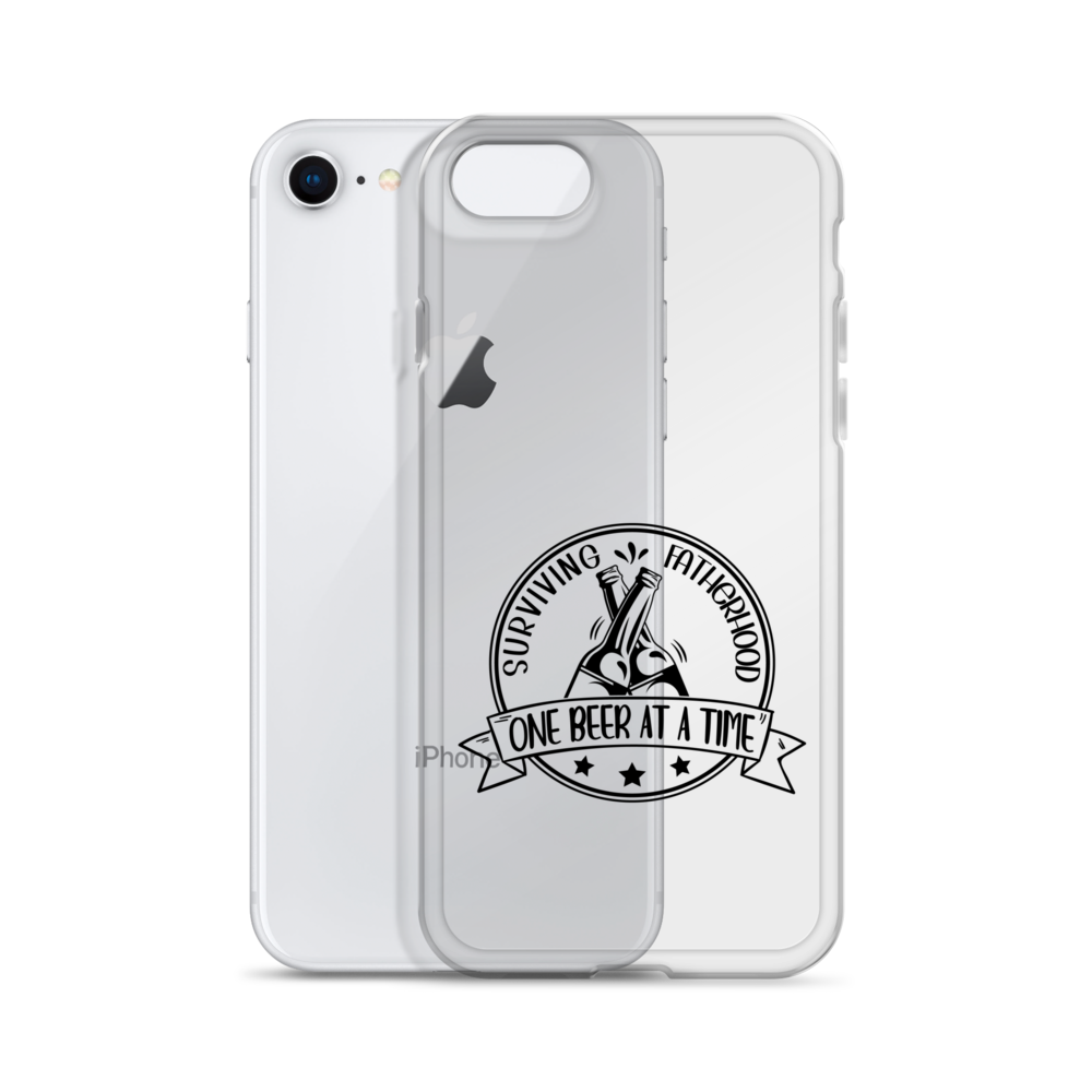 Surviving Fatherhood One Beer At A time Clear Case for iPhone®