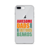 Awesome Dads Tattoos Beards Clear Case for iPhone®