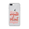 All Mom Wants Is A Silent Night Clear Case for iPhone®