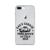 Dad's Garage Free Advice And Cold Beer Clear Case for iPhone®