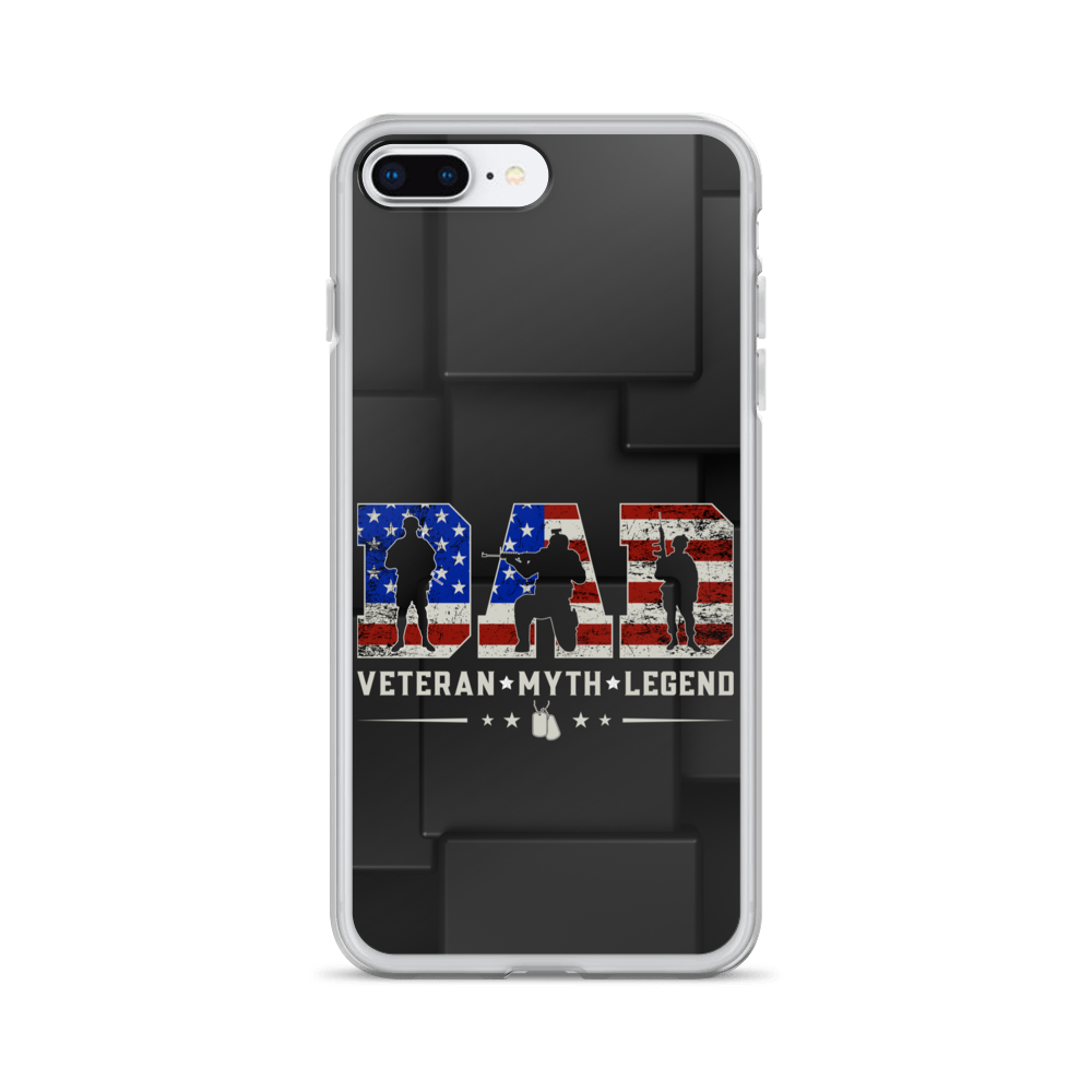 Dad Veteran Myth Legend Clear Case for iPhone®