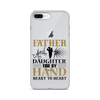 Father And Daughter Tide By Hand Heart To Heart Clear Case for iPhone®