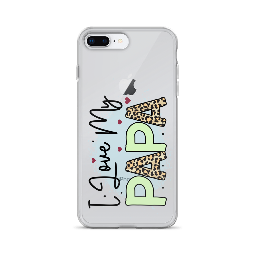 I Love My Papa Clear Case for iPhone®