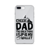 Cheer Dad Th Only Thing I Flip Is My Wallet Clear Case for iPhone®