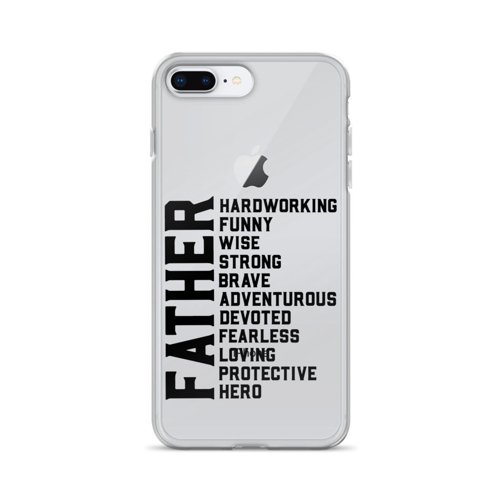 Father Hardworking funny Wise Strong Clear Case for iPhone®