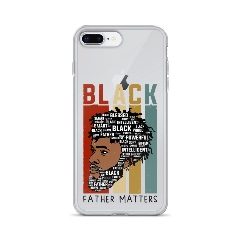 Black Father Matters Clear Case for iPhone®