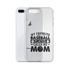 My Favorite Baseball Player Calls Me Mom Clear Case for iPhone®