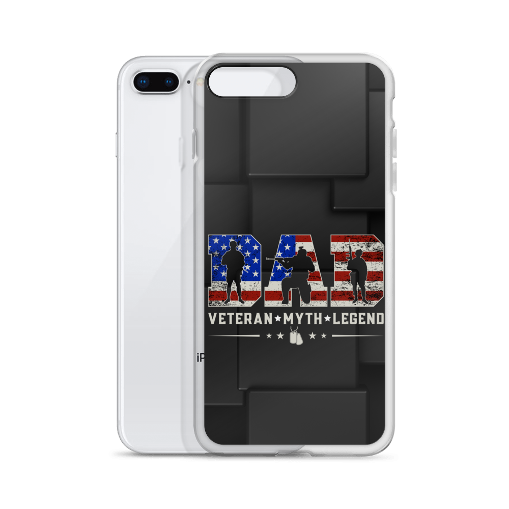 Dad Veteran Myth Legend Clear Case for iPhone®