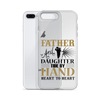 Father And Daughter Tide By Hand Heart To Heart Clear Case for iPhone®