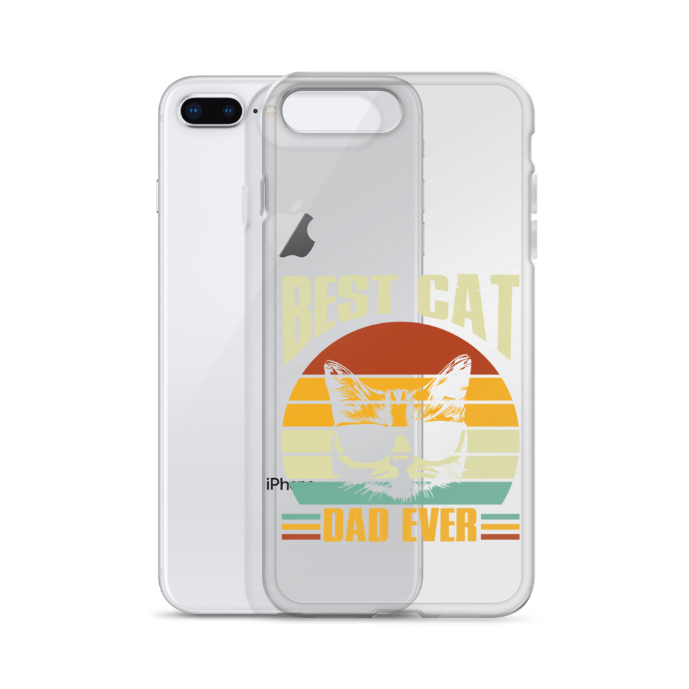 Best Cat Dad Ever Clear Case for iPhone®