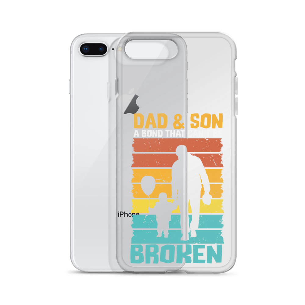 Dad And Son A Bond that can't Be Broken Clear Case for iPhone®