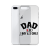 Dad Of 1 Boy And 2 Girls Clear Case for iPhone®