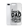 Cheer Dad Th Only Thing I Flip Is My Wallet Clear Case for iPhone®