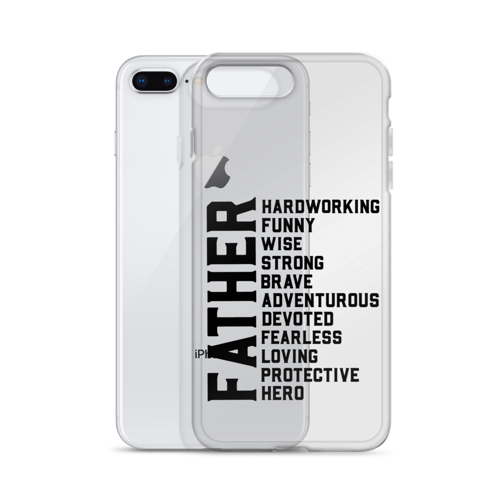 Father Hardworking funny Wise Strong Clear Case for iPhone®