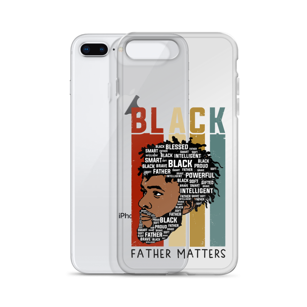 Black Father Matters Clear Case for iPhone®