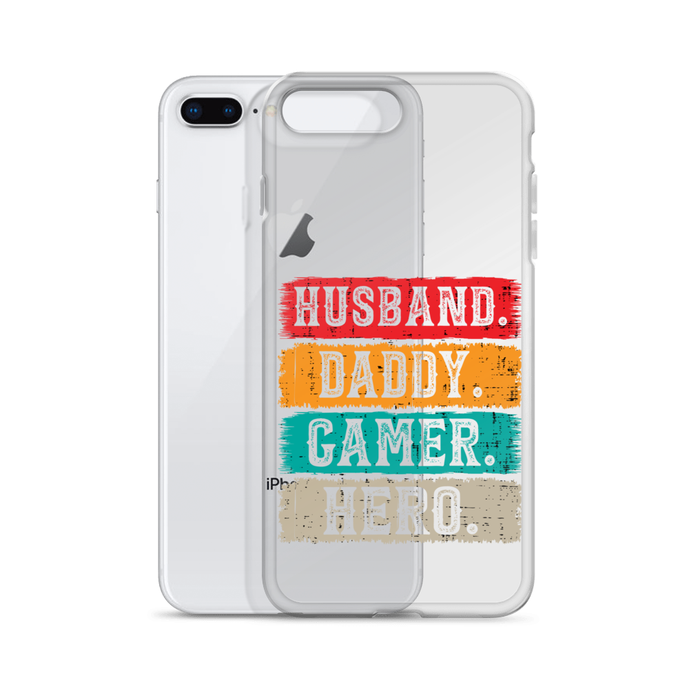 Husband, Daddy, Gamer, Hero Clear Case for iPhone®