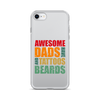 Awesome Dads Tattoos Beards Clear Case for iPhone®