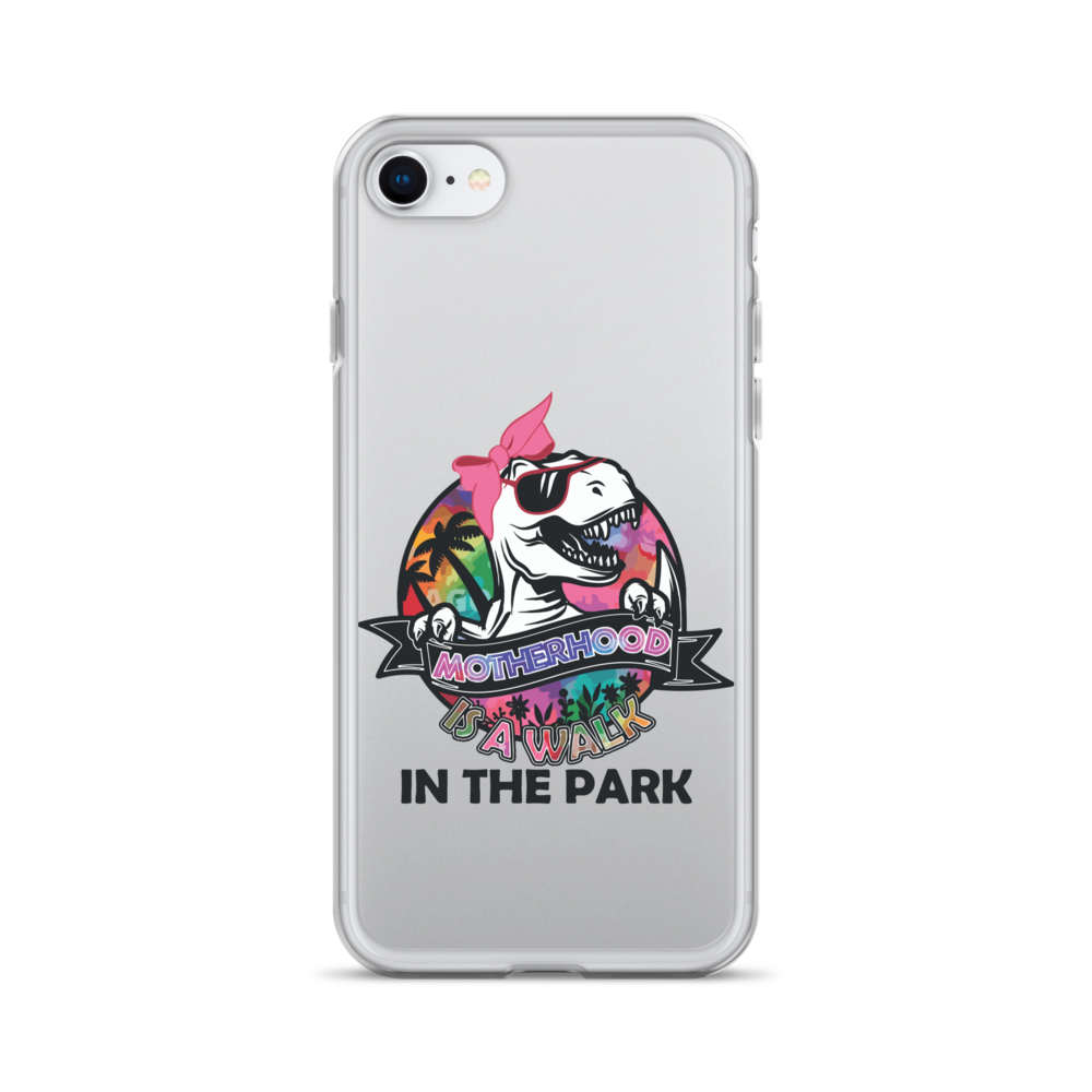 Motherhood Is A Walk In The Park Clear Case for iPhone®