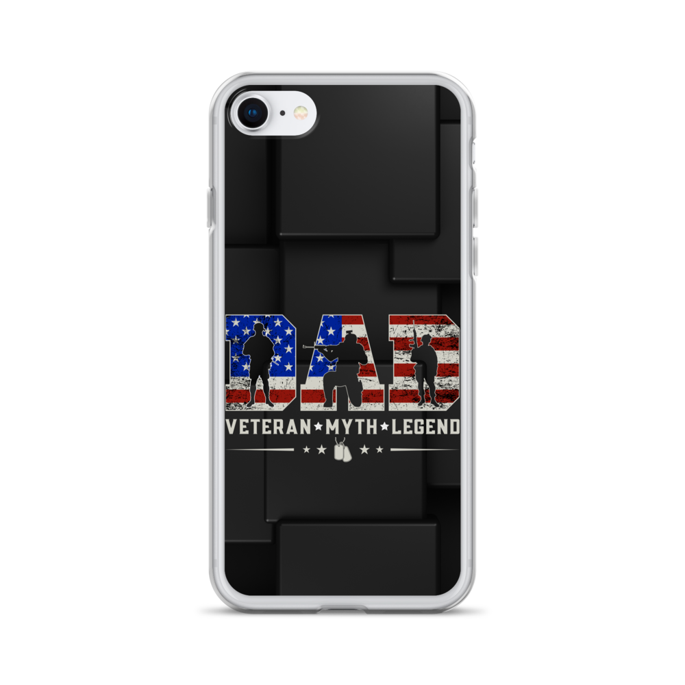 Dad Veteran Myth Legend Clear Case for iPhone®