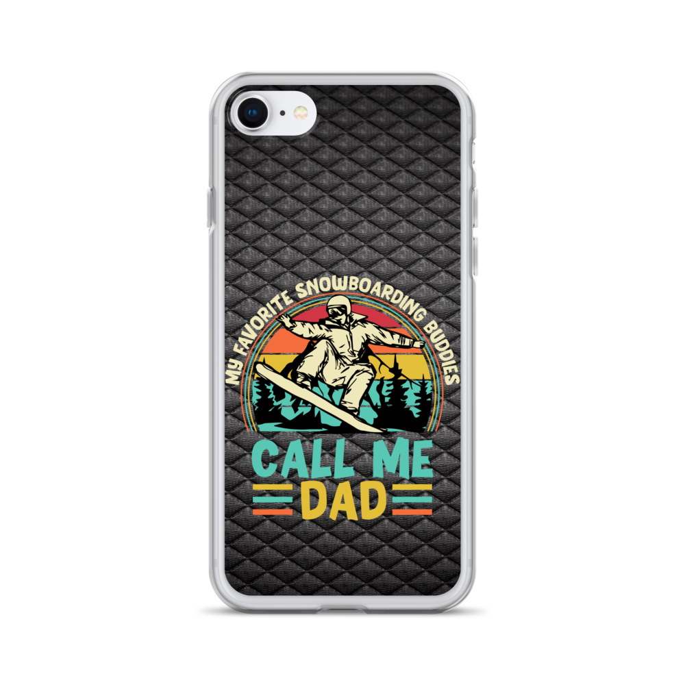 My Favorite Snowboarding Buddies Call Me Dad Clear Case for iPhone®