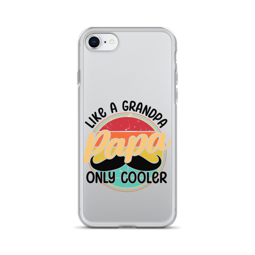 Papa Like A Grandpa Only Cooler Clear Case for iPhone®