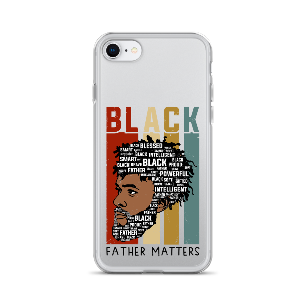 Black Father Matters Clear Case for iPhone®