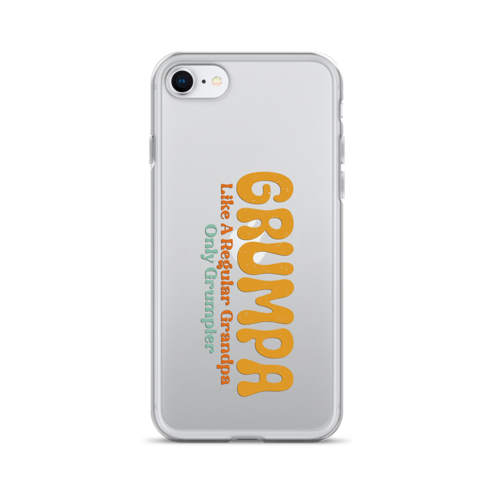 Grumpa Like A Regular Grandpa Only Geumpier Clear Case for iPhone®